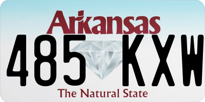 AR license plate 485KXW