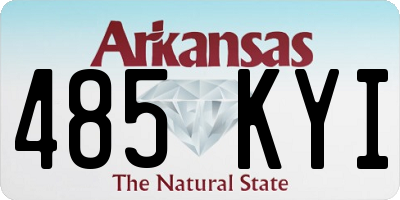 AR license plate 485KYI