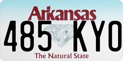 AR license plate 485KYO