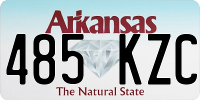 AR license plate 485KZC