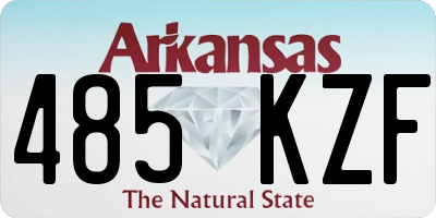 AR license plate 485KZF