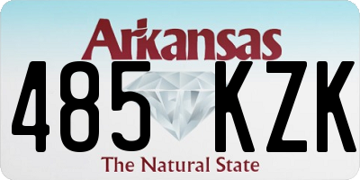 AR license plate 485KZK