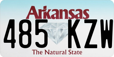 AR license plate 485KZW