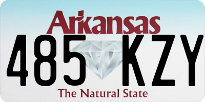 AR license plate 485KZY