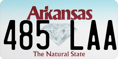 AR license plate 485LAA