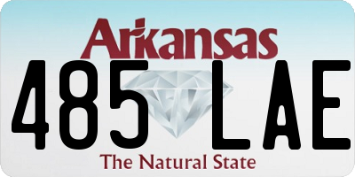 AR license plate 485LAE