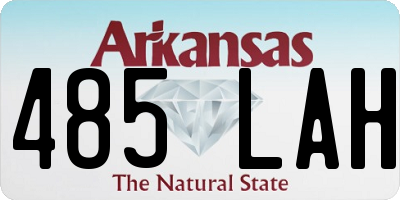 AR license plate 485LAH