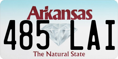 AR license plate 485LAI