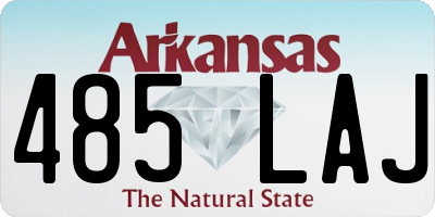 AR license plate 485LAJ