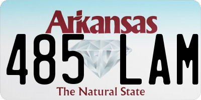 AR license plate 485LAM