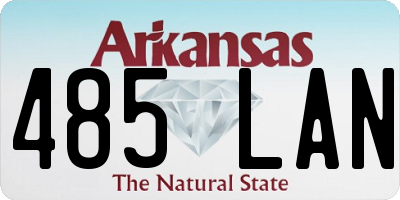 AR license plate 485LAN
