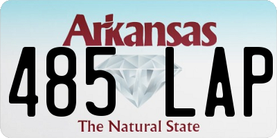 AR license plate 485LAP