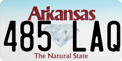 AR license plate 485LAQ