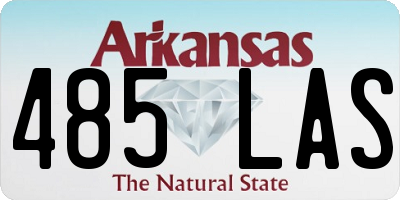 AR license plate 485LAS