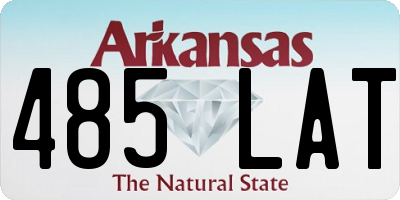 AR license plate 485LAT