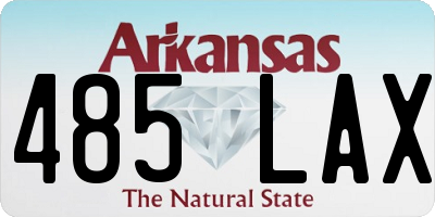 AR license plate 485LAX