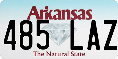 AR license plate 485LAZ