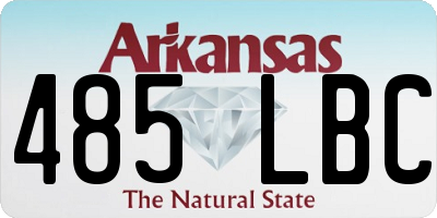 AR license plate 485LBC