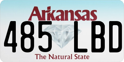 AR license plate 485LBD