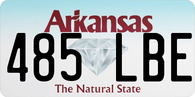 AR license plate 485LBE