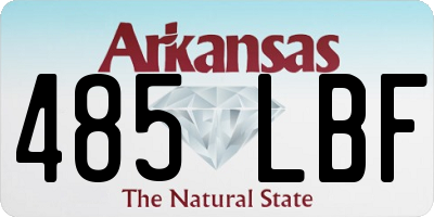 AR license plate 485LBF