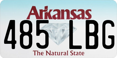 AR license plate 485LBG