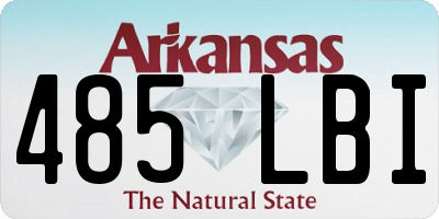 AR license plate 485LBI
