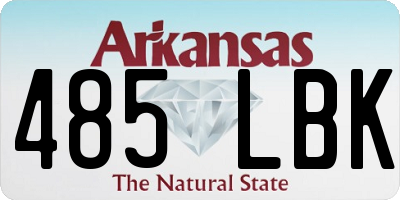 AR license plate 485LBK