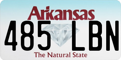 AR license plate 485LBN