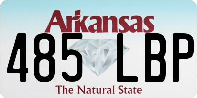 AR license plate 485LBP