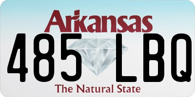 AR license plate 485LBQ