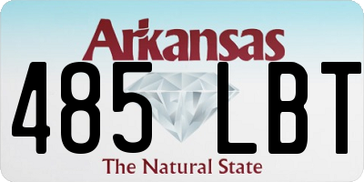 AR license plate 485LBT