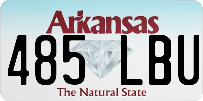 AR license plate 485LBU