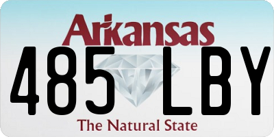 AR license plate 485LBY