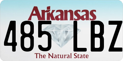 AR license plate 485LBZ