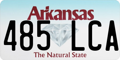 AR license plate 485LCA