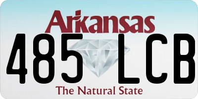 AR license plate 485LCB