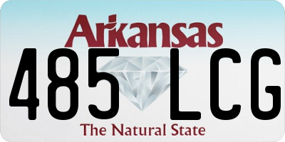 AR license plate 485LCG
