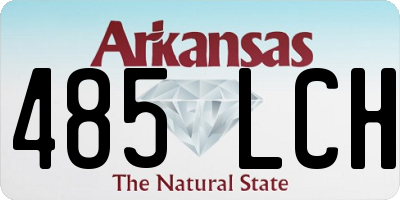 AR license plate 485LCH