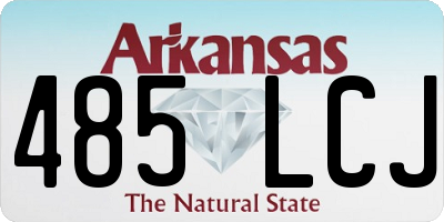 AR license plate 485LCJ