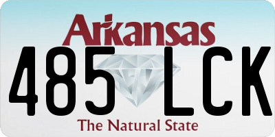 AR license plate 485LCK