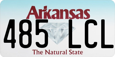AR license plate 485LCL