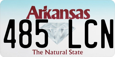 AR license plate 485LCN