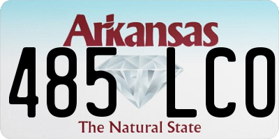 AR license plate 485LCO