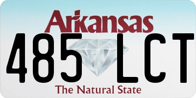 AR license plate 485LCT