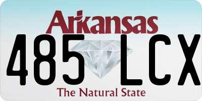 AR license plate 485LCX