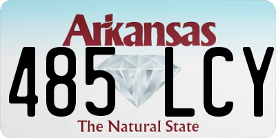 AR license plate 485LCY