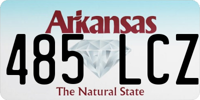 AR license plate 485LCZ