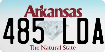 AR license plate 485LDA
