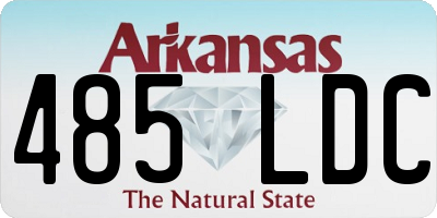 AR license plate 485LDC